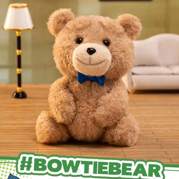 Pop Mart Ted2 plush pendant - Bowtie NEW - Picture 1 of 4